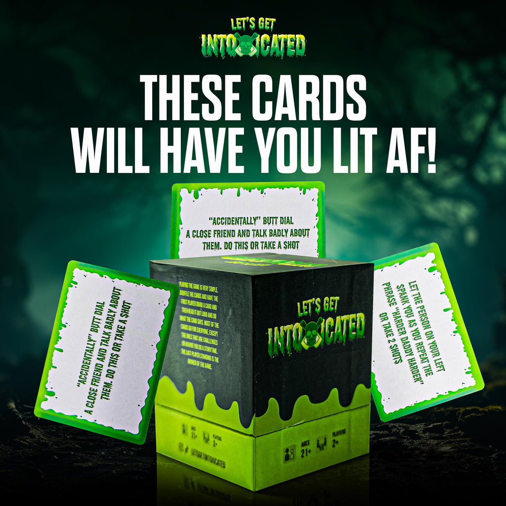 Let's Get Intoxicated – 150 Card Adult Drinking Game for Parties, Bachelorette, 21st Birthdays, Game Nights